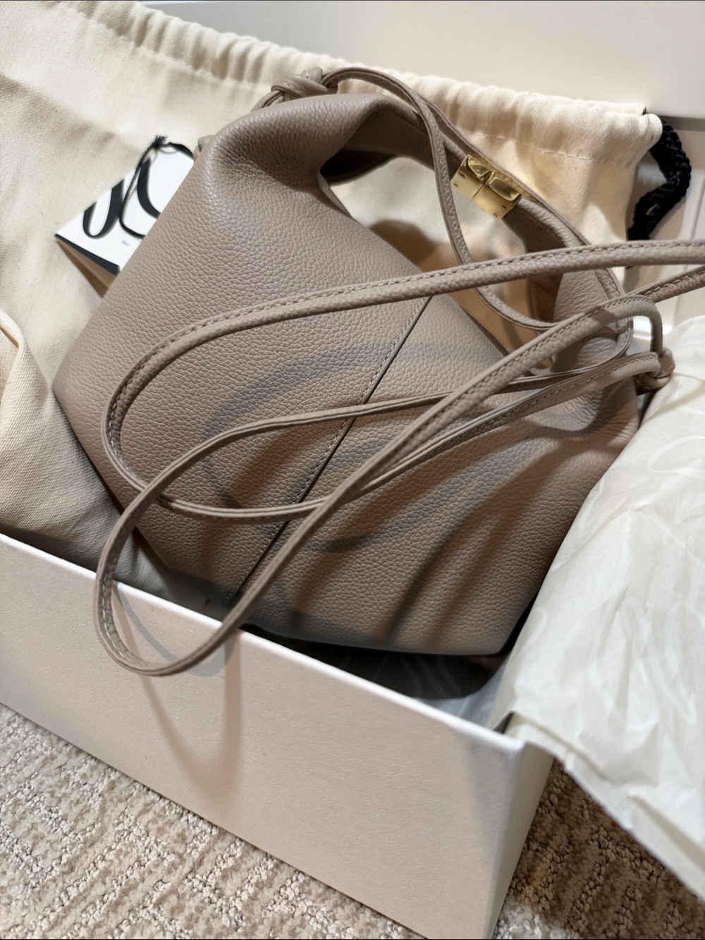 Polene beri bag taupe